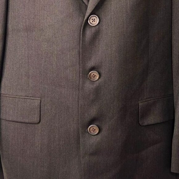 Austin Reed Brown 3 Button Vintage Career Business Blazer Jacket Men's Size 43S - Picture 3 of 11